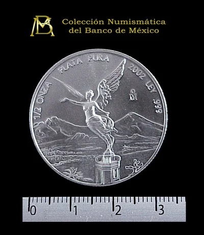 1/2 Onza Libertad Plata 2002