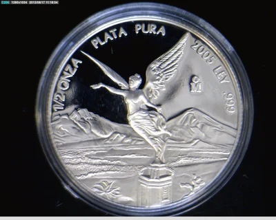 1/2 Onza Libertad Plata 2005 Proof