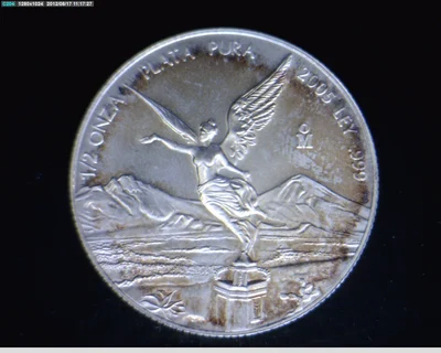 1/2 Onza Libertad Plata 2005