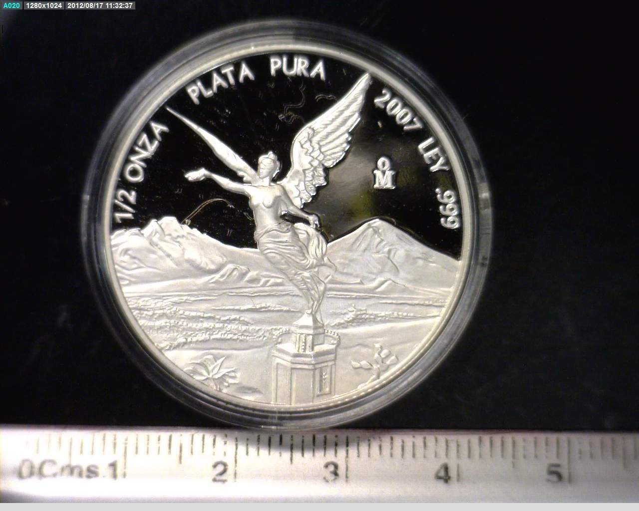 1/2 Onza Libertad Plata 2007 Proof · Reverso