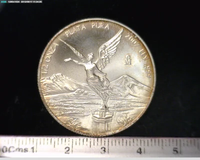 1/2 Onza Libertad Plata 2007 · Reverso