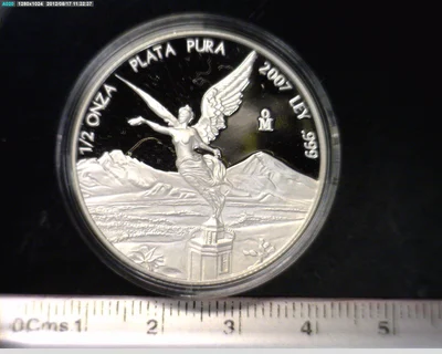 1/2 Onza Libertad Plata 2007