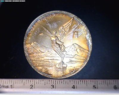 1/2 Onza Libertad Plata 2008 · Reverso