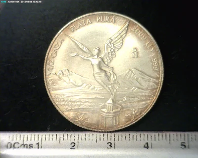1/2 Onza Libertad Plata 2009 · Reverso