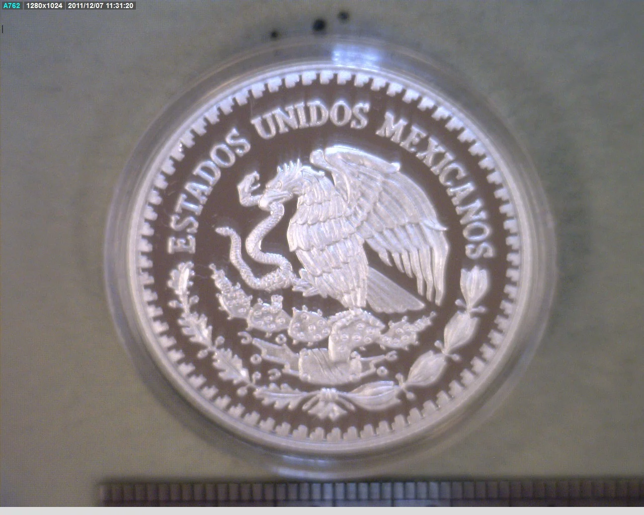 1/2 oz Libertad Plata 2010 · Inventario Banxico 22682 (anverso)