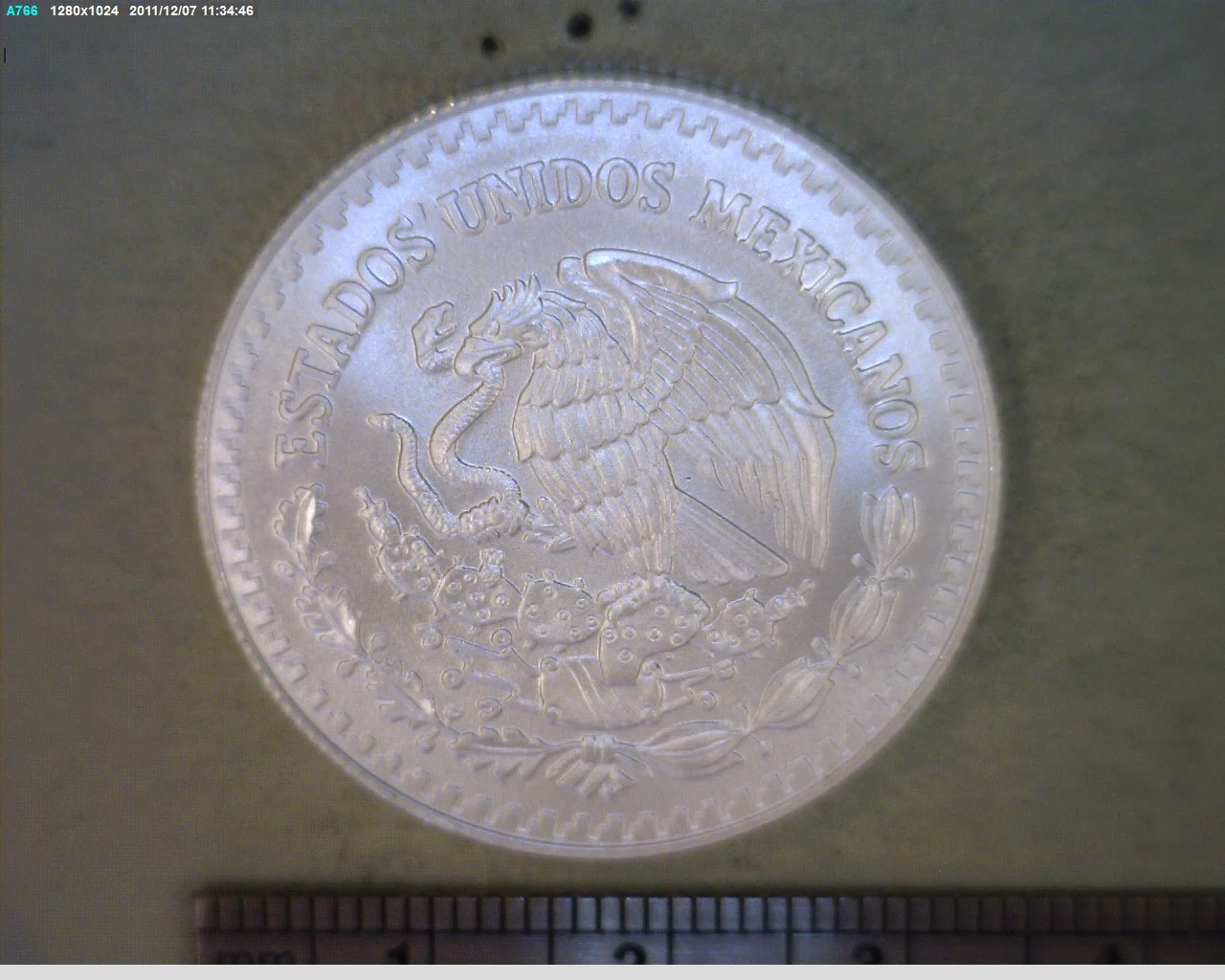 1/2 oz Libertad Plata 2011 · Inventario Banxico 22705 (anverso)