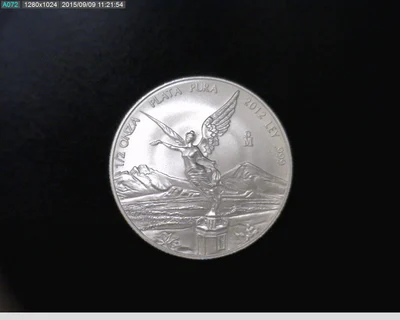 1/2 onza Libertad Plata 2012