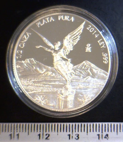 1/2 onza Libertad Plata 2014
