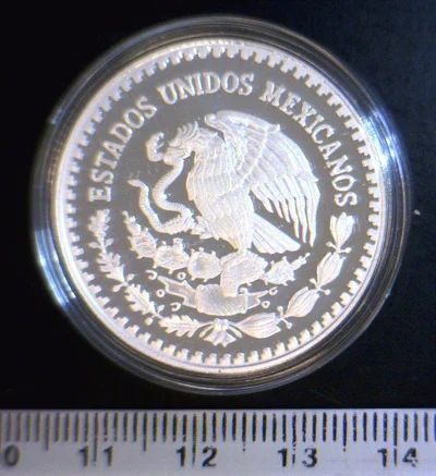 1/2 oz Libertad Plata 2015 · Inventario Banxico 23712 (anverso)
