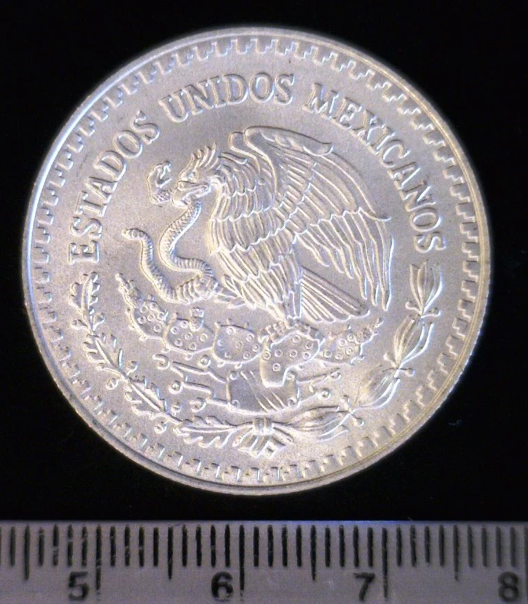 1/2 oz Libertad Plata 2015 · Inventario Banxico 23733 (anverso)