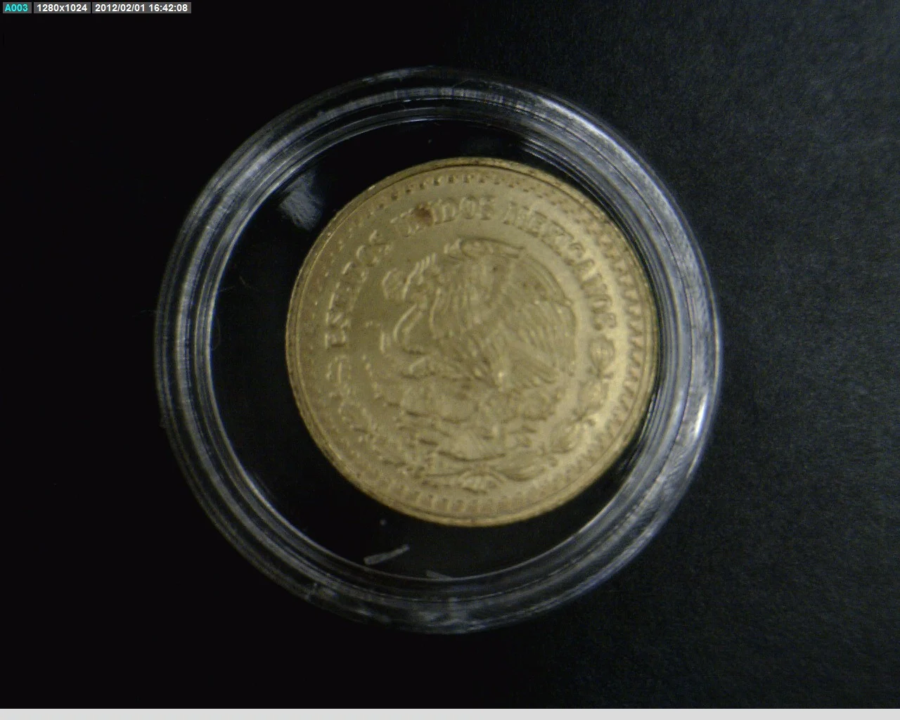 1/20 oz Libertad Oro 1993 · Inventario Banxico 17570 (anverso)