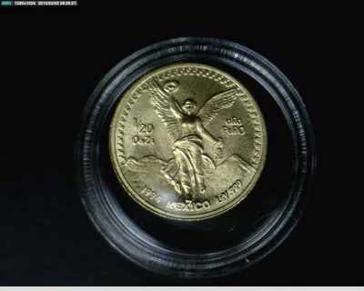1/20 oz Libertad Oro 1994 · Inventario Banxico 17595 (reverso)