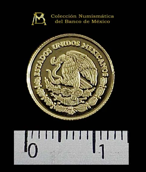 1/20 oz Libertad Oro 1999 · Inventario Banxico 21086 (anverso)