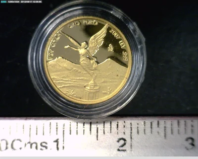 1/20 Onza Libertad Oro 2007 Proof