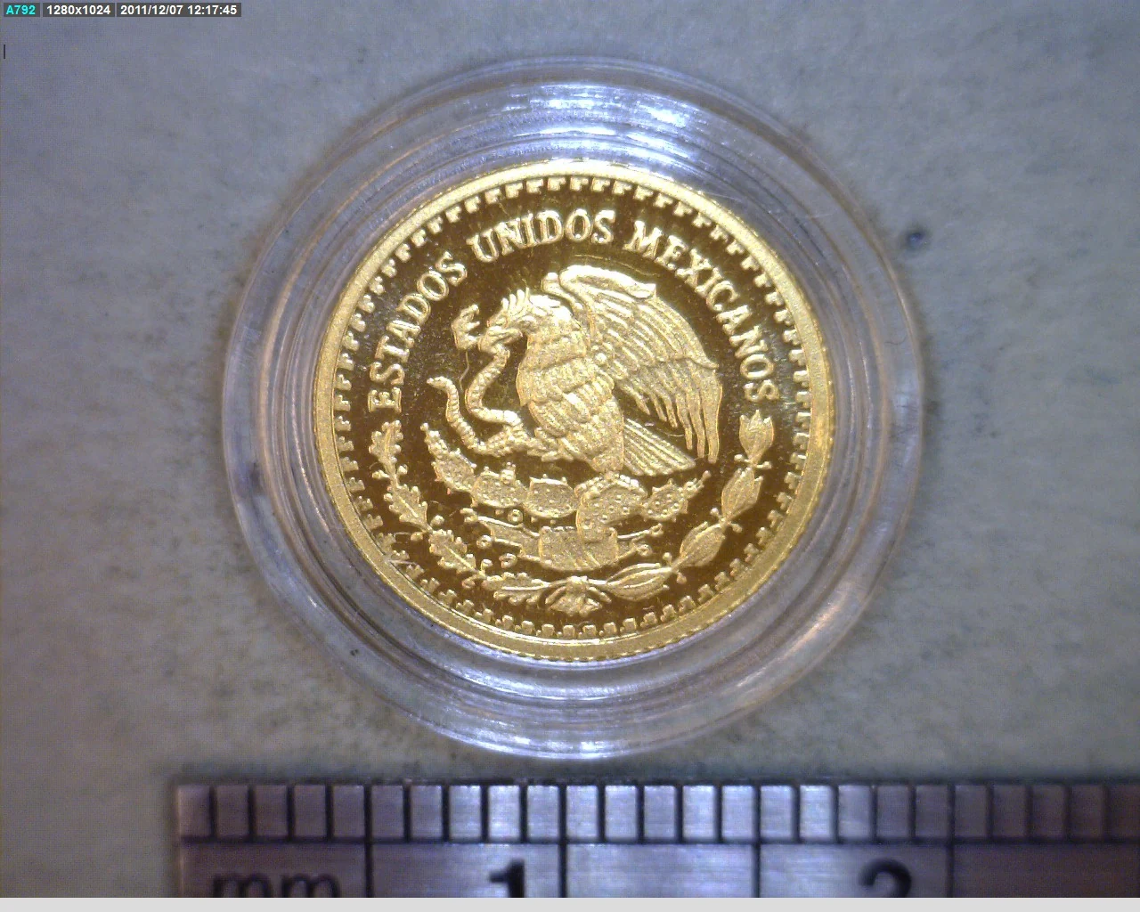 1/20 onza Libertad Oro 2011 · Anverso