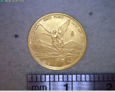 1/20 onza Libertad Oro 2011