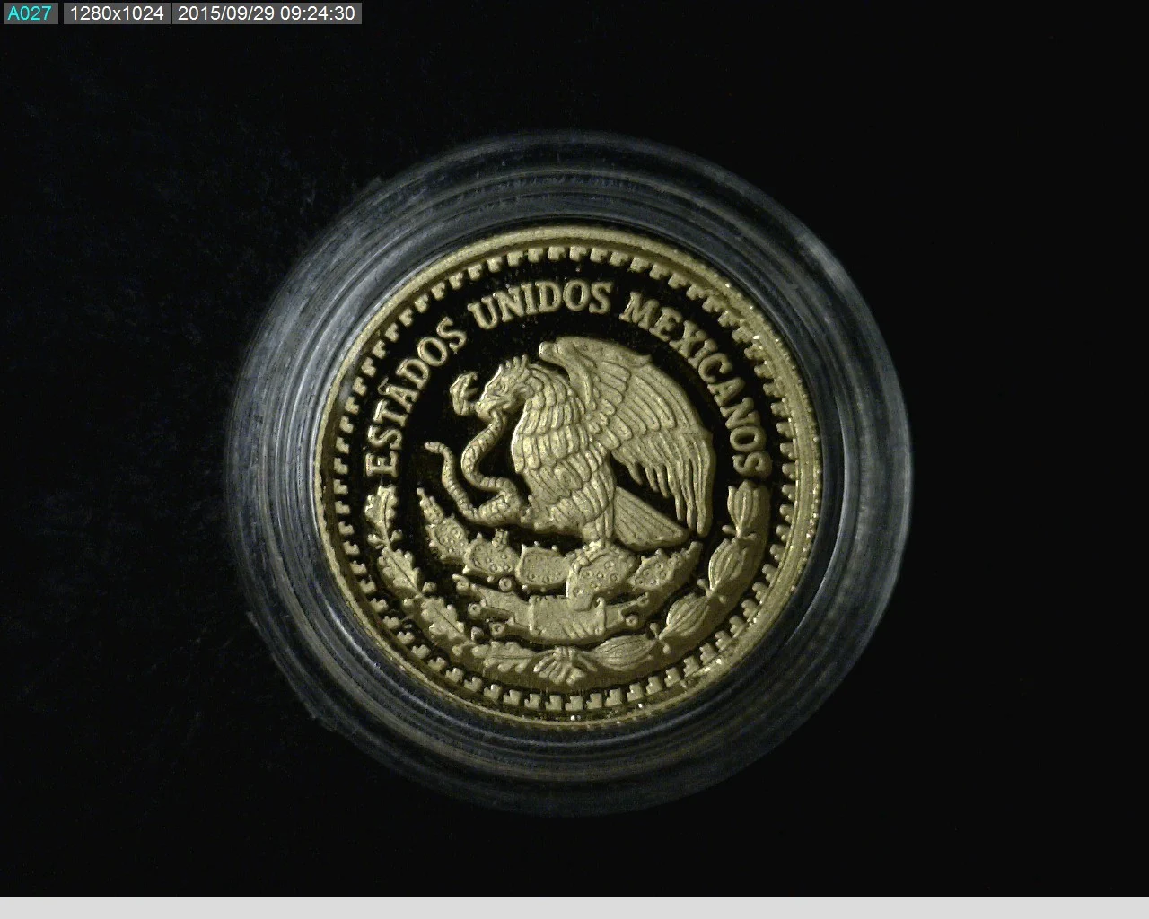 1/20 oz Libertad Oro 2013 (Espejo) · Inventario Banxico 23290 (anverso)