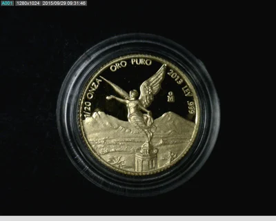 1/20 onza Libertad Oro 2013