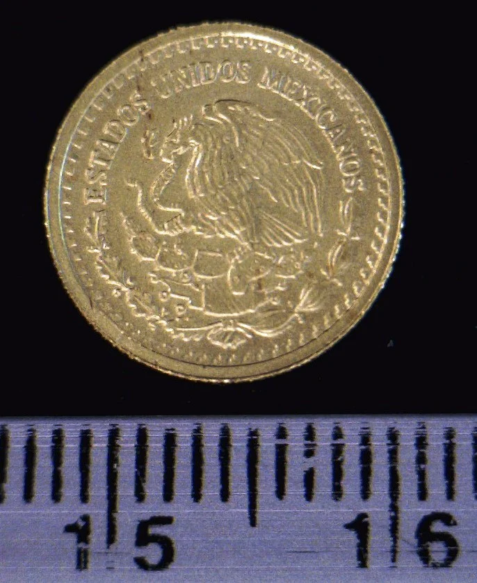 1/20 oz Libertad Oro 2014 · Inventario Banxico 23680 (anverso)