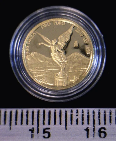 1/20 onza Libertad Oro 2015