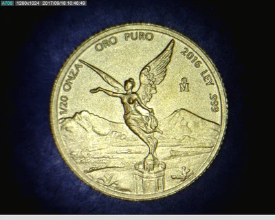 1/20 onza Libertad Oro 2016