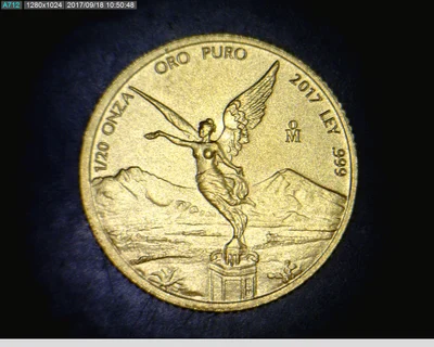 1/20 onza Libertad Oro 2017