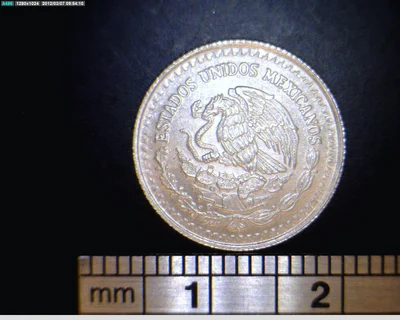 1/20 oz Libertad Plata 1991 · Inventario Banxico 17675 (anverso)