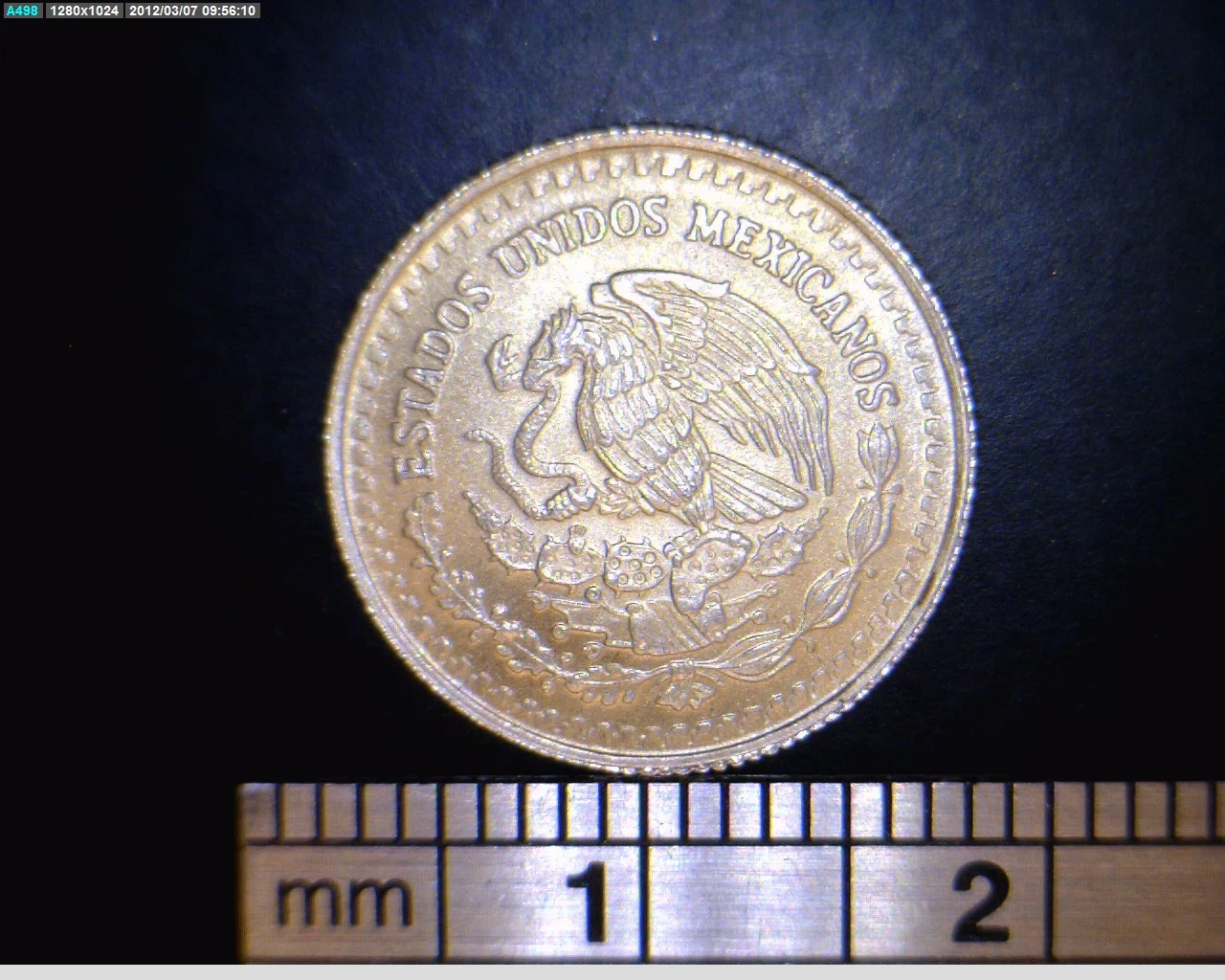 1/20 oz Libertad Plata 1991 · Inventario Banxico 17680 (anverso)