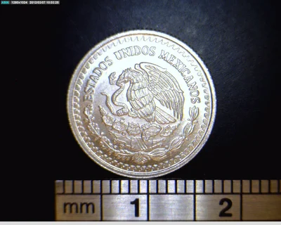 1/20 oz Libertad Plata 1992 · Inventario Banxico 17700 (anverso)
