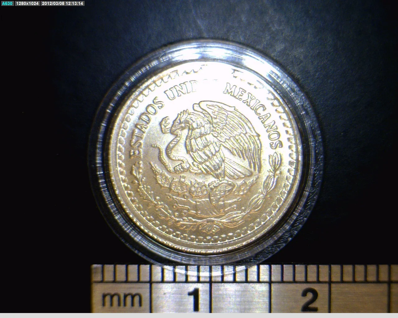 1/20 oz Libertad Plata 1993 · Inventario Banxico 17725 (anverso)