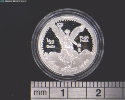 1/20 oz Libertad Plata 1993 · Inventario Banxico 17810 (reverso)