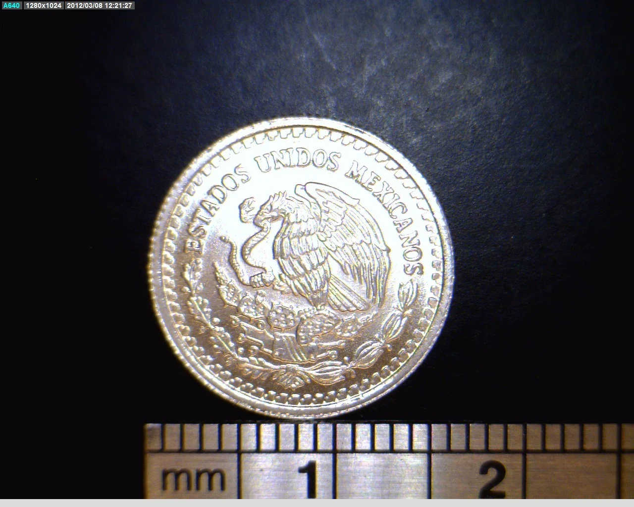 1/20 oz Libertad Plata 1994 · Inventario Banxico 17750 (anverso)