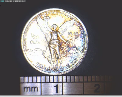 1/20 oz Libertad Plata 1994 · Inventario Banxico 17760 (reverso)