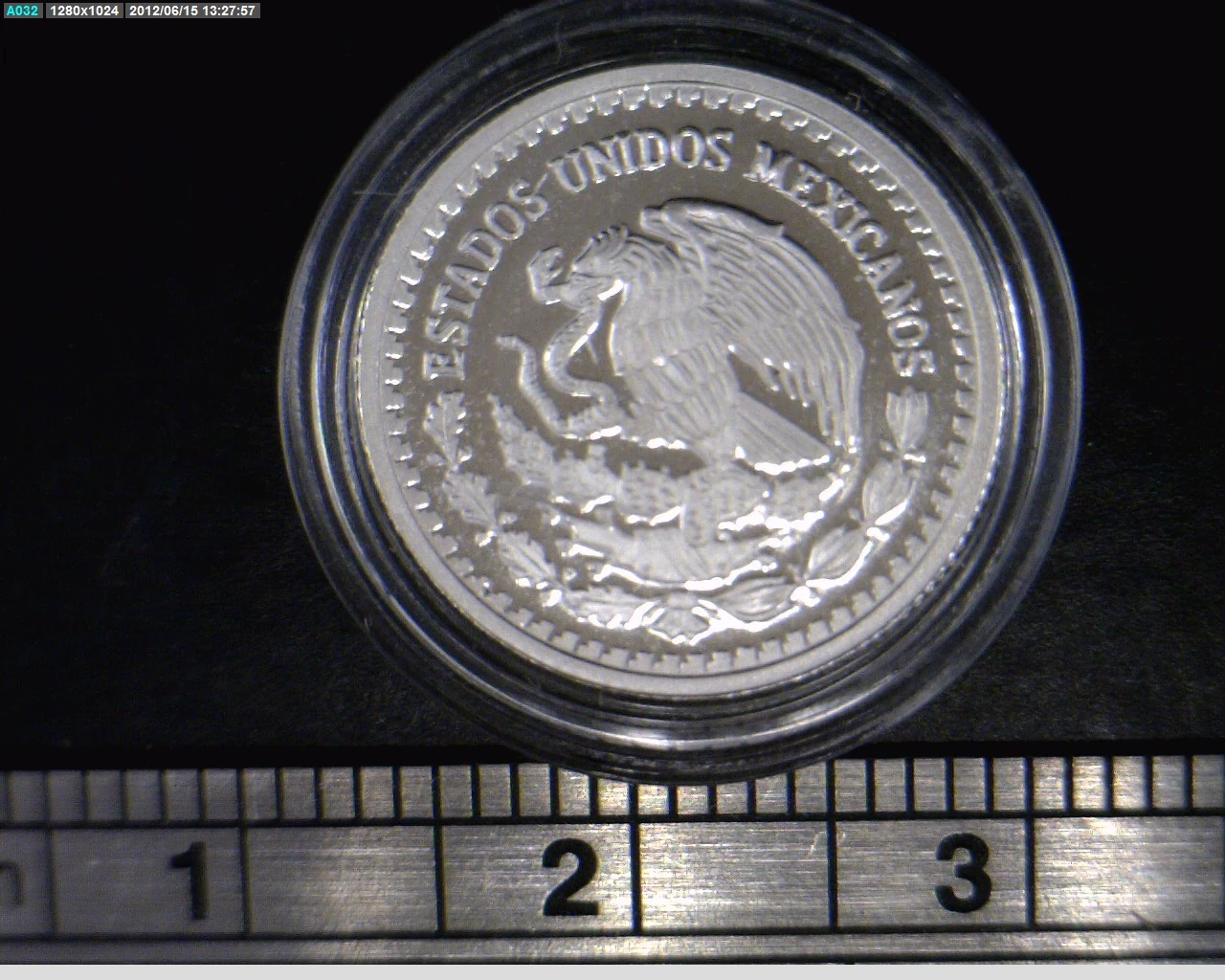 1/20 oz Libertad Plata 1996 · Inventario Banxico 19217 (anverso)