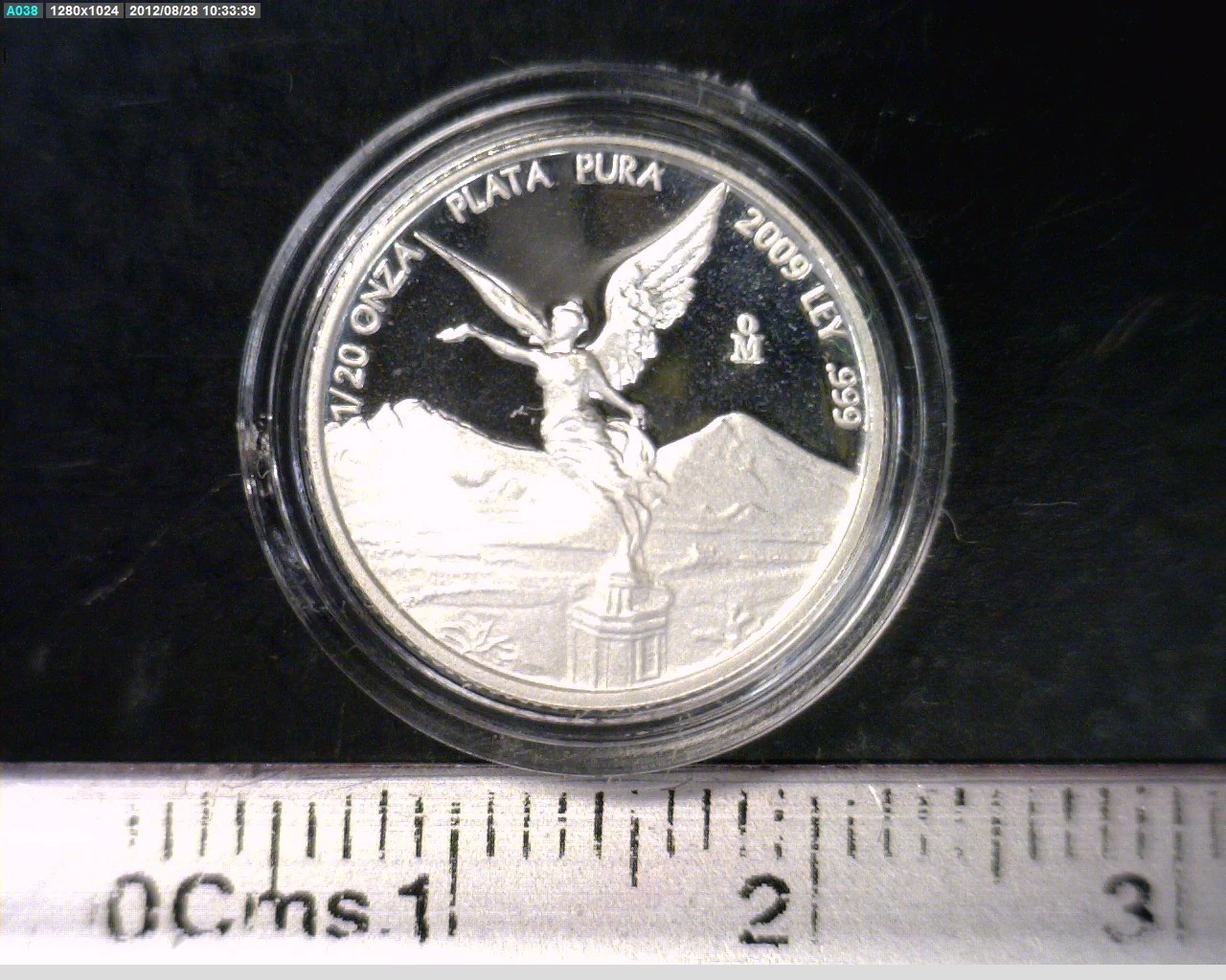 1/20 Onza Libertad Plata 2009 Proof · Reverso