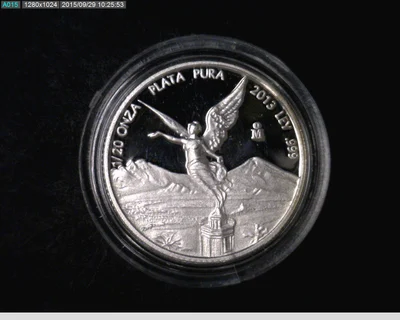 1/20 onza Libertad Plata 2013