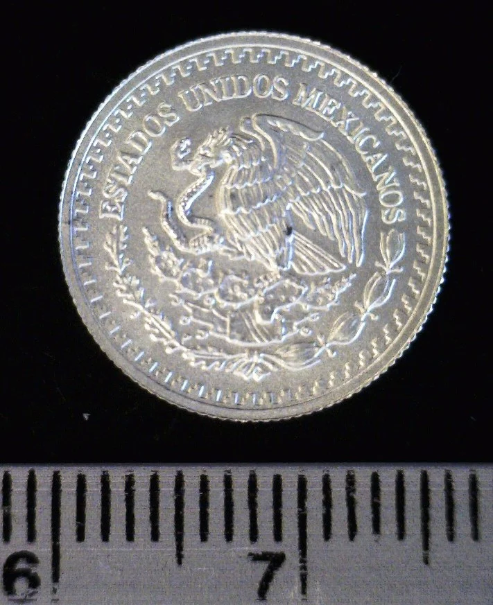 1/20 oz Libertad Plata 2015 · Inventario Banxico 23739 (anverso)