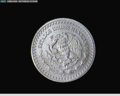 1/20 oz Libertad Plata 2017 · Inventario Banxico 23909 (anverso)