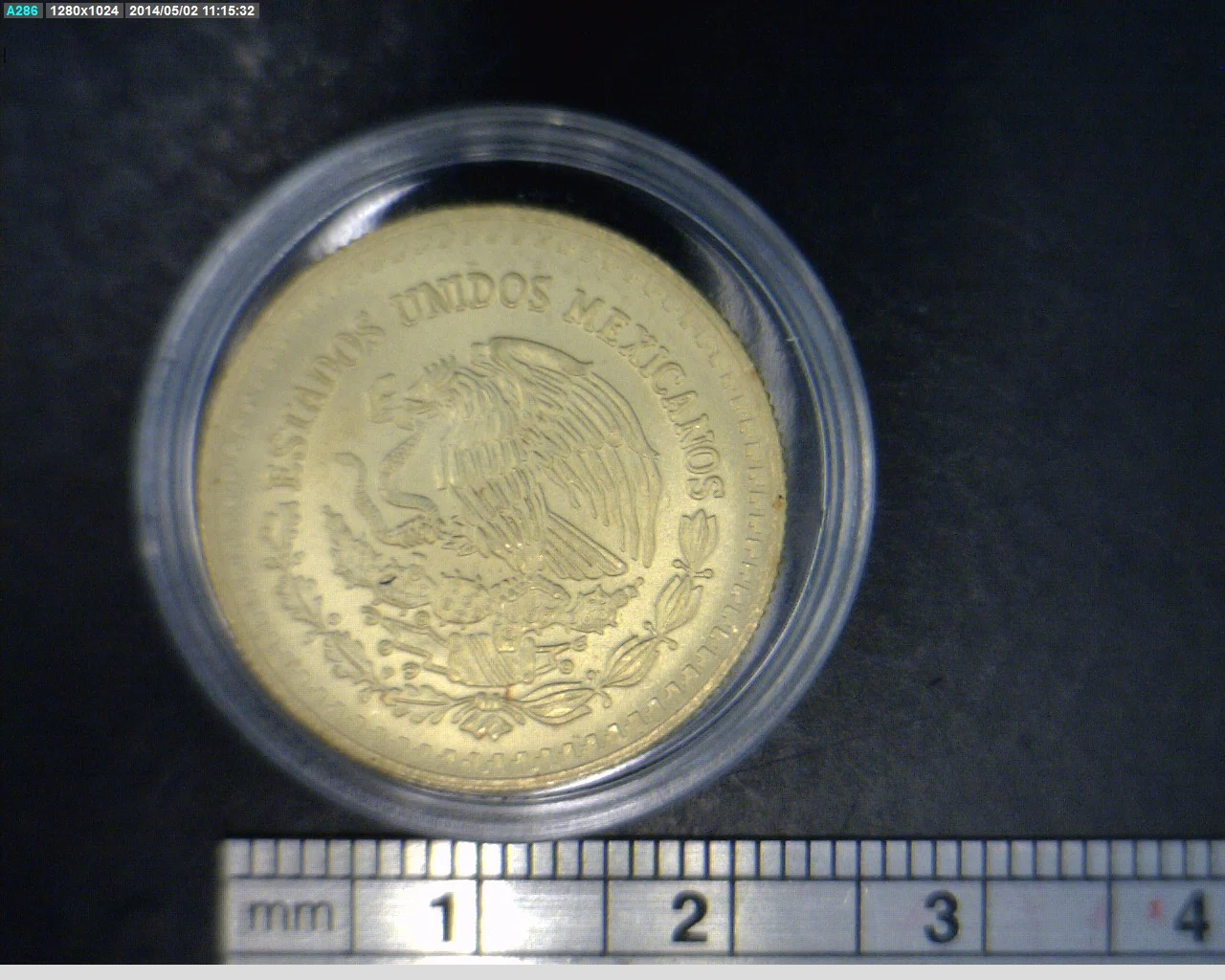 1/4 oz Libertad Oro 1991 · Inventario Banxico 17523 (anverso)