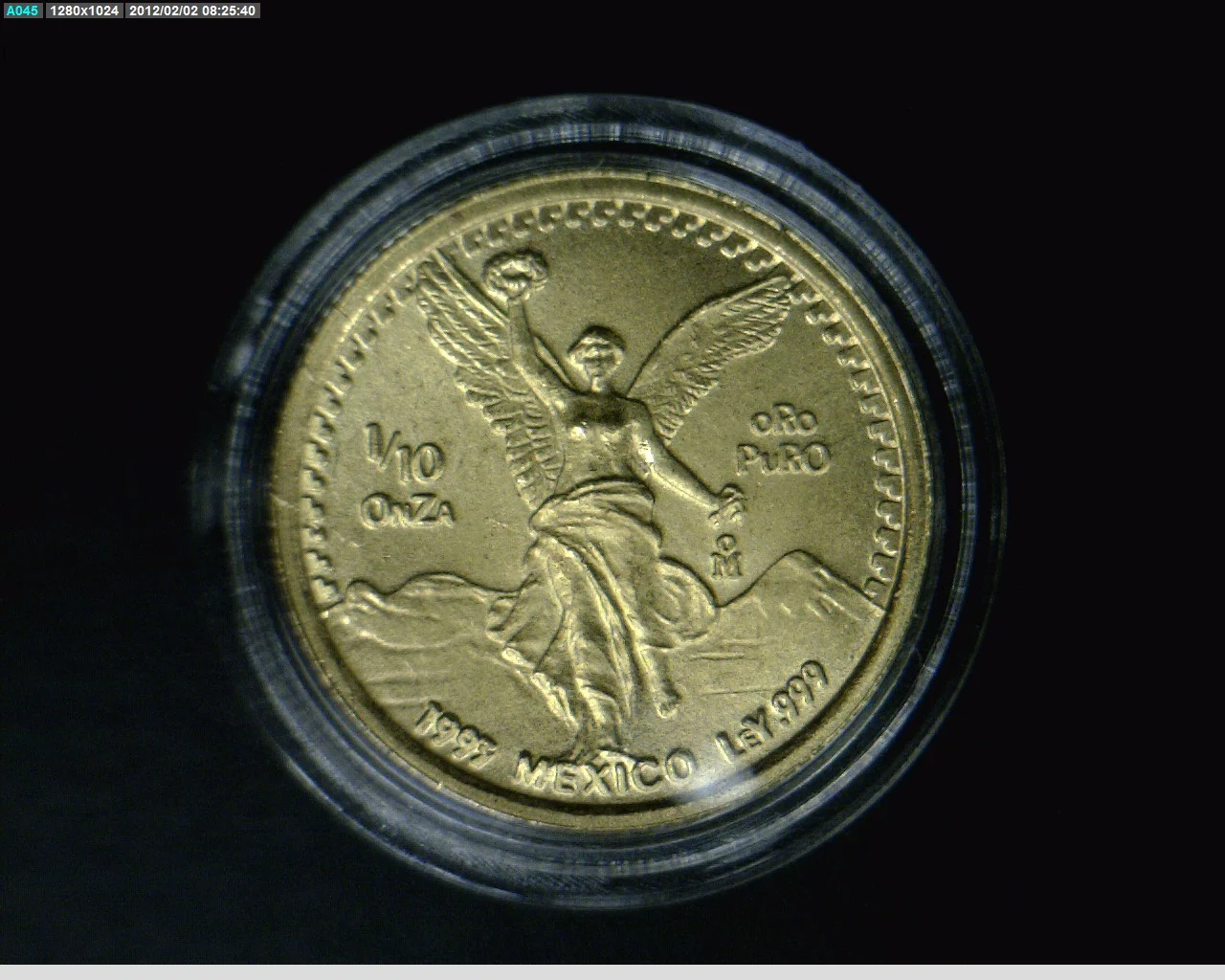 1/4 oz Libertad Oro 1993 · Inventario Banxico 17578 (reverso)
