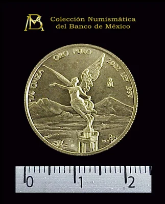 1/4 Onza Libertad Oro 2002 · Reverso