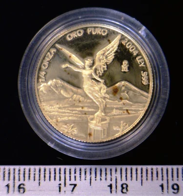 1/4 Onza Libertad Oro 2004 · Reverso