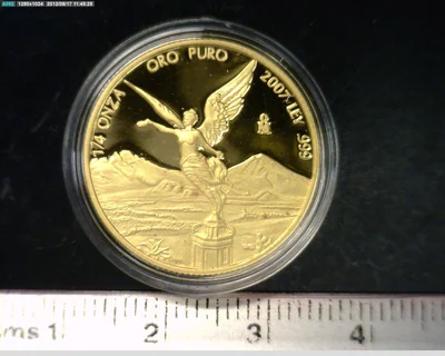1/4 Onza Libertad Oro 2007 Proof