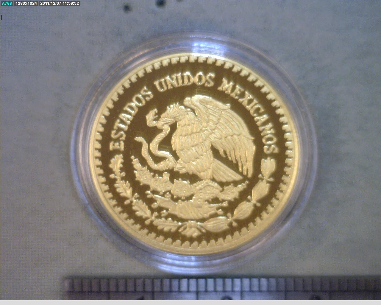 1/4 oz Libertad Oro 2010 · Inventario Banxico 22675 (anverso)