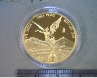 1/4 onza Libertad Oro 2011 · Reverso