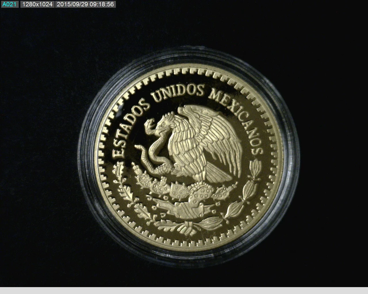 1/4 oz Libertad Oro 2013 · Inventario Banxico 23287 (anverso)