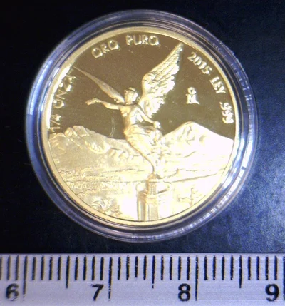 1/4 onza Libertad Oro 2015