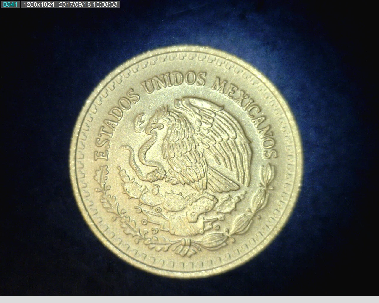 1/4 oz Libertad Oro 2016 · Inventario Banxico 23943 (anverso)