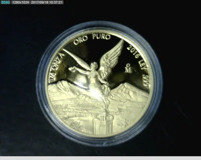 1/4 onza Libertad Oro 2016