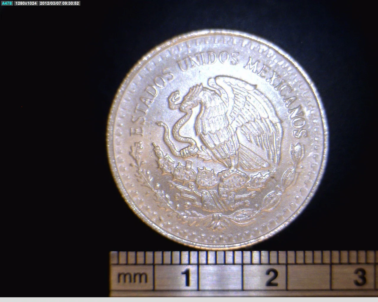 1/10 oz Libertad Plata 1991 · Inventario Banxico 17673 (anverso)